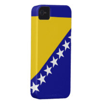 Bandera de Bosnia y Hercegovina iPhone 4 Case-Mate Cárcasa