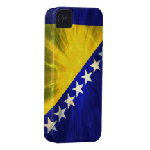 Bandera de Bosnia y Hercegovina iPhone 4 Funda