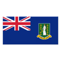 Bandera de British Virgin Islands Impresiones Fotograficas