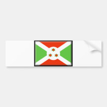 Bandera de Burundi Etiqueta De Parachoque