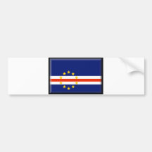 Bandera de Cabo Verde Pegatina De Parachoque