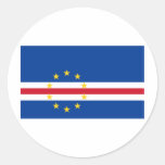 Bandera de Cabo Verde Pegatinas Redondas