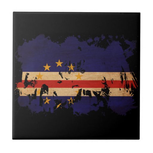 Bandera de Cabo Verde Teja
