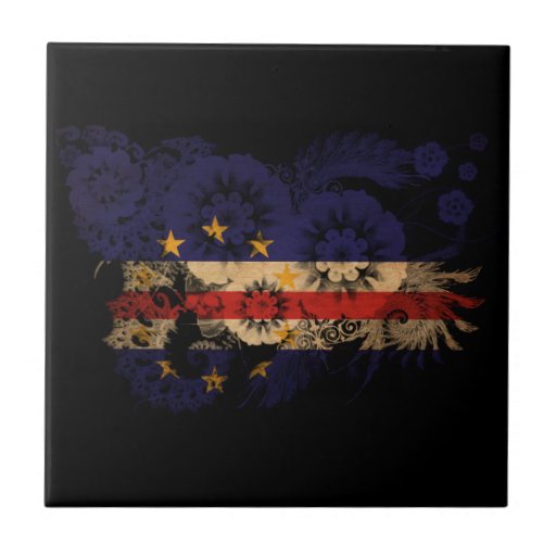 Bandera de Cabo Verde Tejas Cerámicas