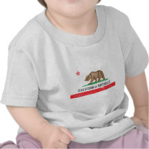 Bandera de California del vintage Camiseta