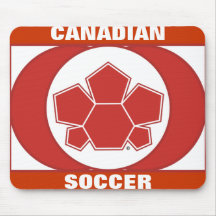 Bandera de Canadá del fútbol Alfombrilla De Ratón