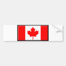 Bandera de Canadá Etiqueta De Parachoque