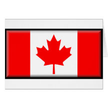 Bandera de Canadá Felicitación