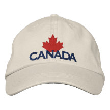 Bandera de Canadá Gorro Bordado