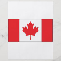 Bandera de Canadá Tarjetón