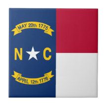Bandera de Carolina del Norte Teja