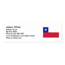 Bandera de Chile Tarjetas De Negocios