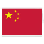 Bandera de China Felicitación
