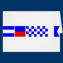 Bandera de código Jenna tarjetas