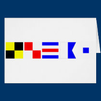 Bandera de código Lucas tarjetas