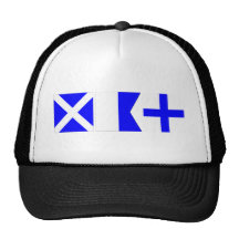 Bandera de código máxima gorros bordados