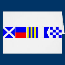 Bandera de código Megan tarjetas