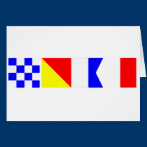 Bandera de código Noah tarjetas