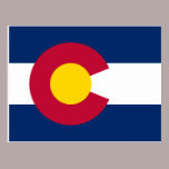 Bandera de Colorado tarjetas postales