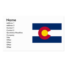 Bandera de Colorado Tarjetas De Visita