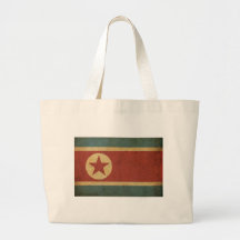 Bandera de Corea del Norte del vintage Bolsa