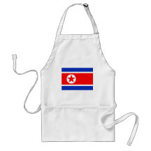 Bandera de Corea del Norte Delantal