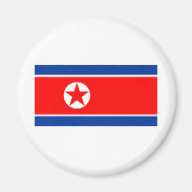 Bandera de Corea del Norte Iman