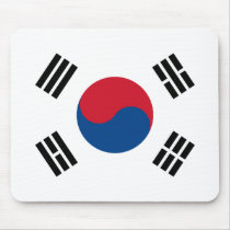Bandera de Corea del Sur alfombrillas de raton 