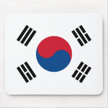 Bandera de Corea del Sur Tapete De Ratones