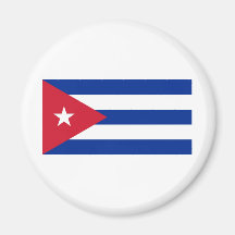 Bandera de Cuba Imán De Frigorífico