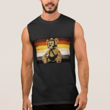 BANDERA DE CUERO DEL OSO CAMISETA