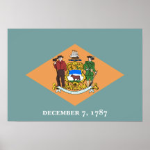 Bandera de Delaware Impresiones
