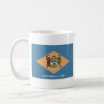Bandera de Delawarean + Taza del mapa