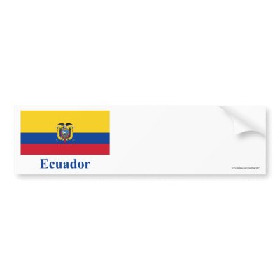 Bandera de Ecuador con nombre por Vexillophile