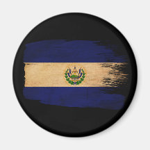 Bandera de El Salvador Imán De Frigorífico