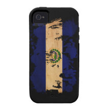 Bandera de El Salvador iPhone 4 Funda