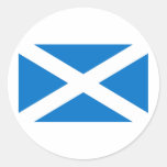 Bandera de Escocia Pegatinas Redondas