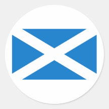 Bandera de Escocia Pegatinas Redondas