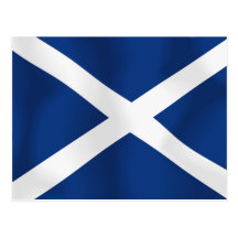 Bandera de Escocia Tarjetas Postales