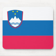 Bandera de Eslovenia Alfombrillas De Ratón