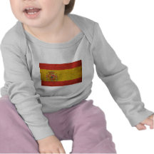 Bandera de España del vintage Camisetas