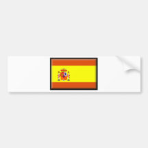 Bandera de España Etiqueta De Parachoque