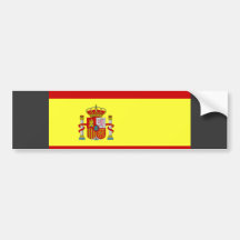 Bandera de España Etiqueta De Parachoque