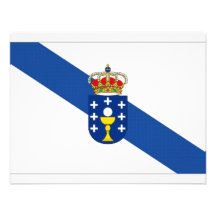 Bandera de España Galicia Invitaciones Personales