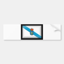 Bandera de España Galicia Pegatina De Parachoque