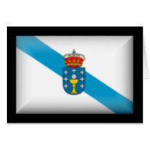 Bandera de España Galicia Tarjetas