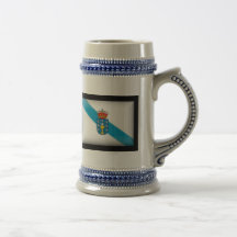 Bandera de España Galicia Taza