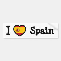 Bandera de España Pegatina De Parachoque