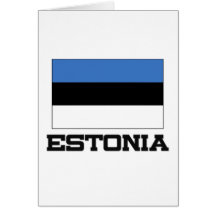 Bandera de Estonia Felicitación