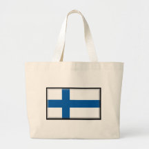 Bandera de Finlandia Bolsas De Mano